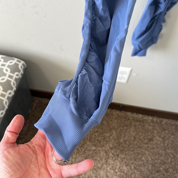 Lululemon Beyond The Studio Joggers High Waisted Bunched Periwinkle/Blue Size 8 - Picture 7 of 16